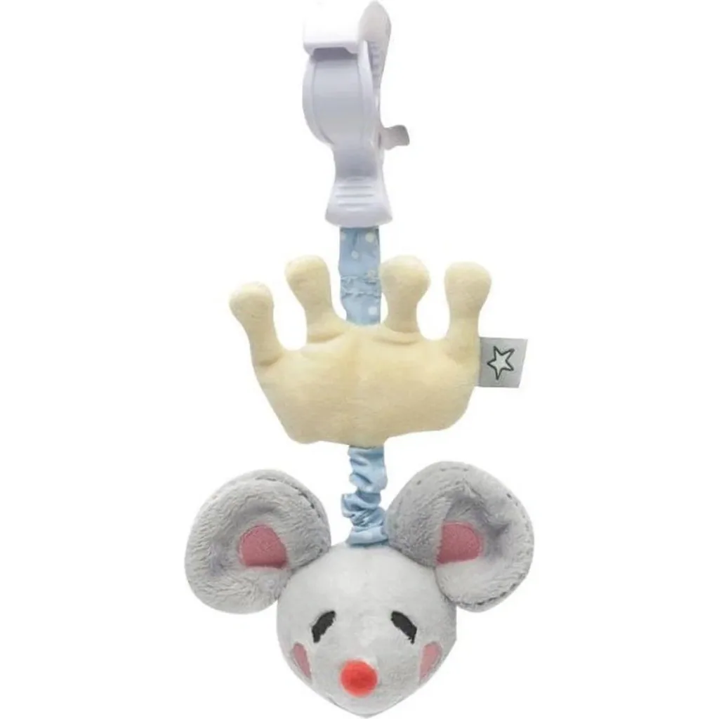 Pull-along toy plush toy 20 x 12 x 8 cm - vibrating mouse