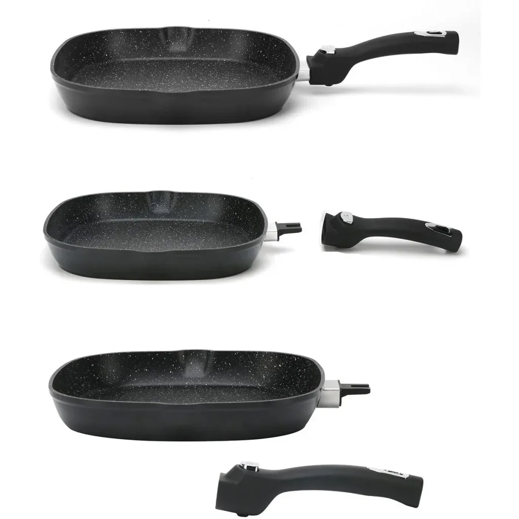 Grill pan - with lid - 28cm - Black