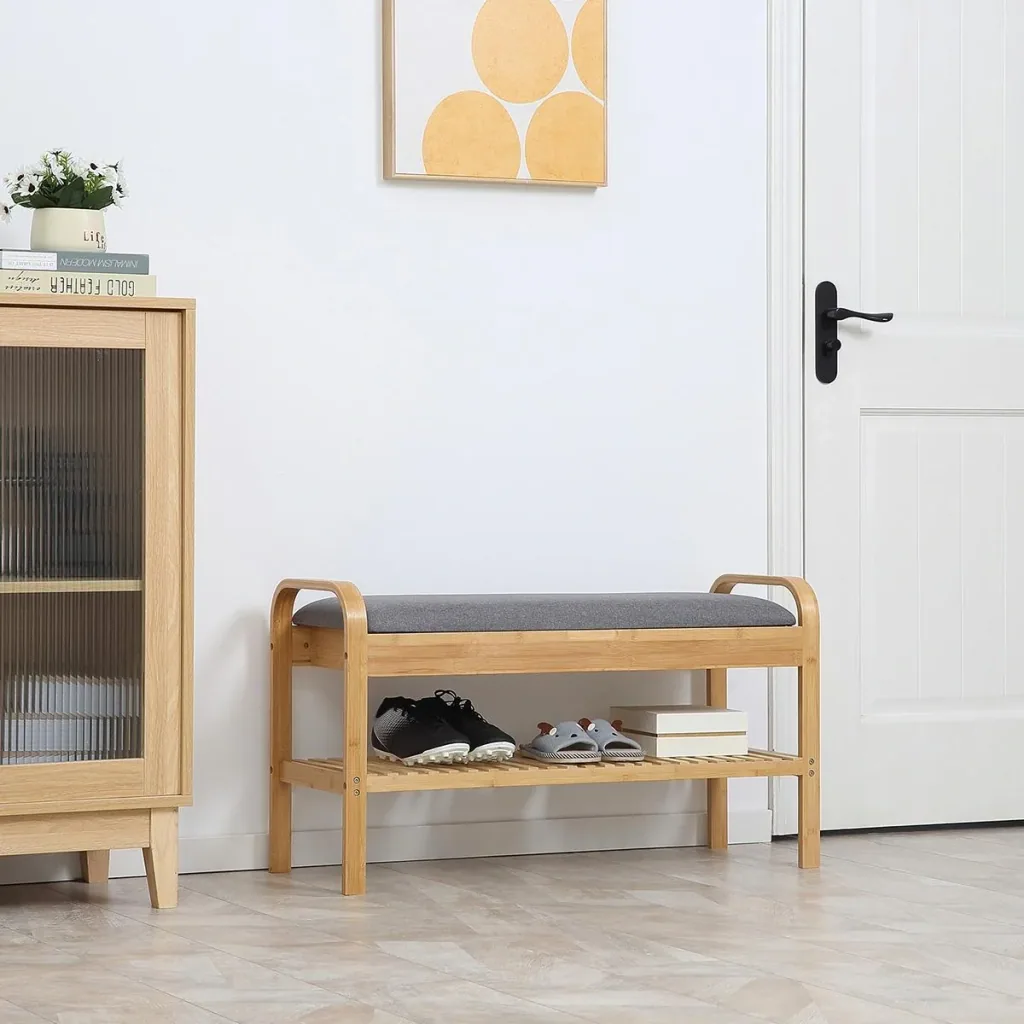 Shoe bench shoe rack 90 cm x 33.5 cm x 50 cm