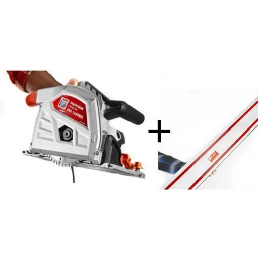 TAS165PRO plunge cut saw with 1500mm guide rails