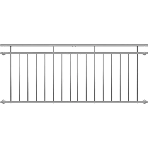 French balcony railing SS 90x225cm