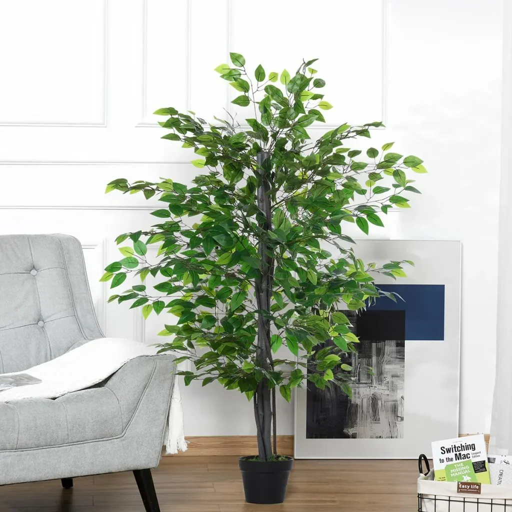 Artificial Banyan Tree Decoration Solid Wood Artificial Tree Indoor Simulation Tree Decoration Living Room 20 x 145 cm