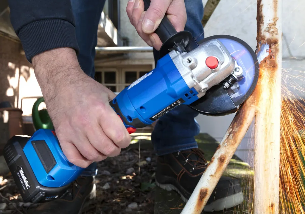 Meuleuse d'angle sans balais 18 V, 125 mm, avec batterie et chargeur