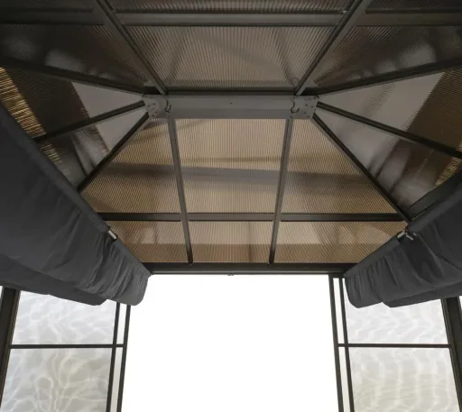 Sojag Pavillon en aluminium et jardin d'hiver Castel, bronze