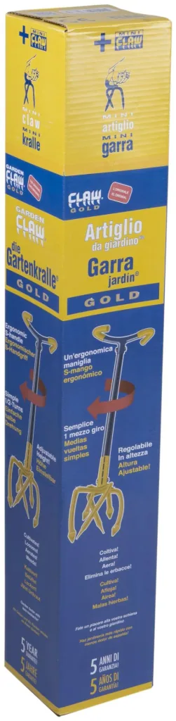 Mini garden claw "GardenClaw gold", height adjustable, 97-106 cm