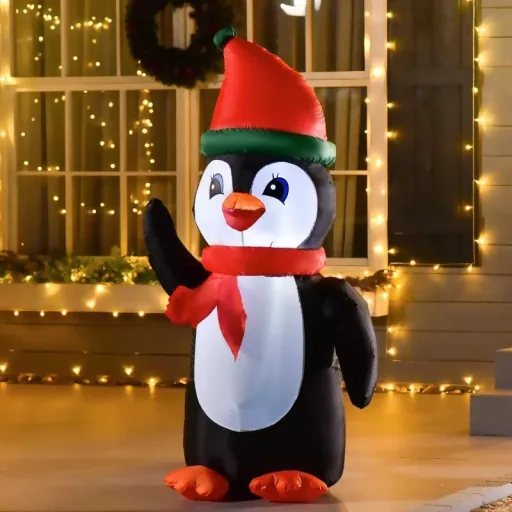 Inflatable Christmas Penguin 1.6 m Christmas Decoration