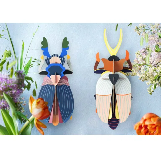 studio ROOF scarabée rhinocéros 3D en carton