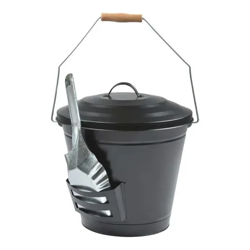 Ash bucket with shovel