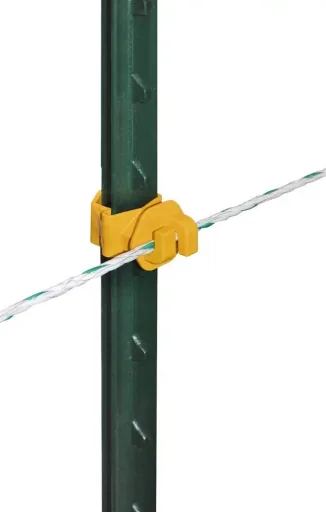 T-Post rope insulator, yellow