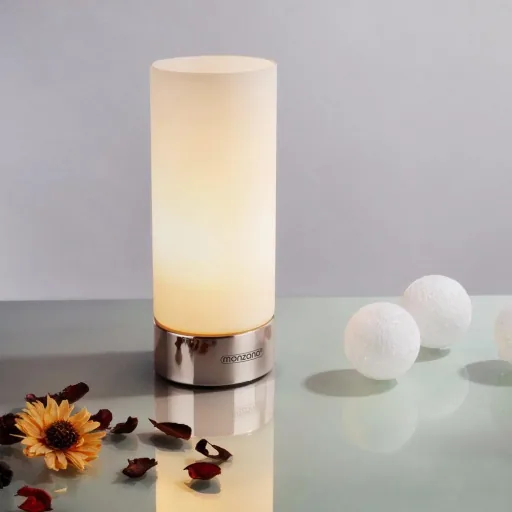 Table lamp set of 2 Golau white