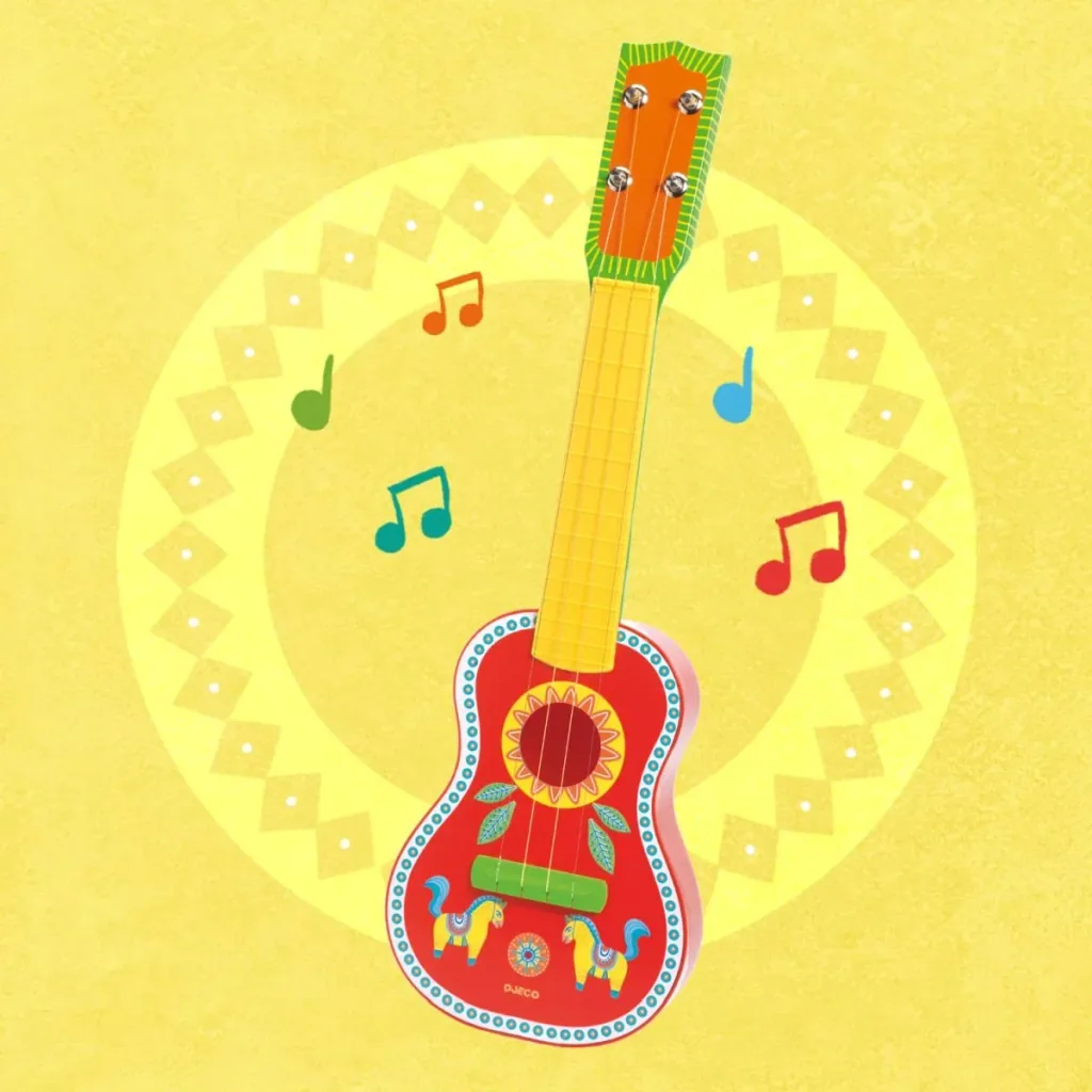 Djeco Ukulélé Animambo – jouet musical instrument de musique