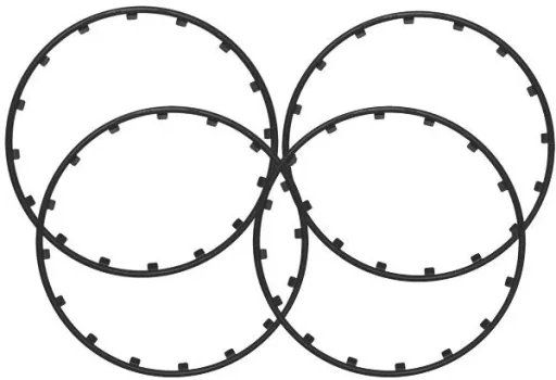Rim Ringz rim ring, 20 inches, color black