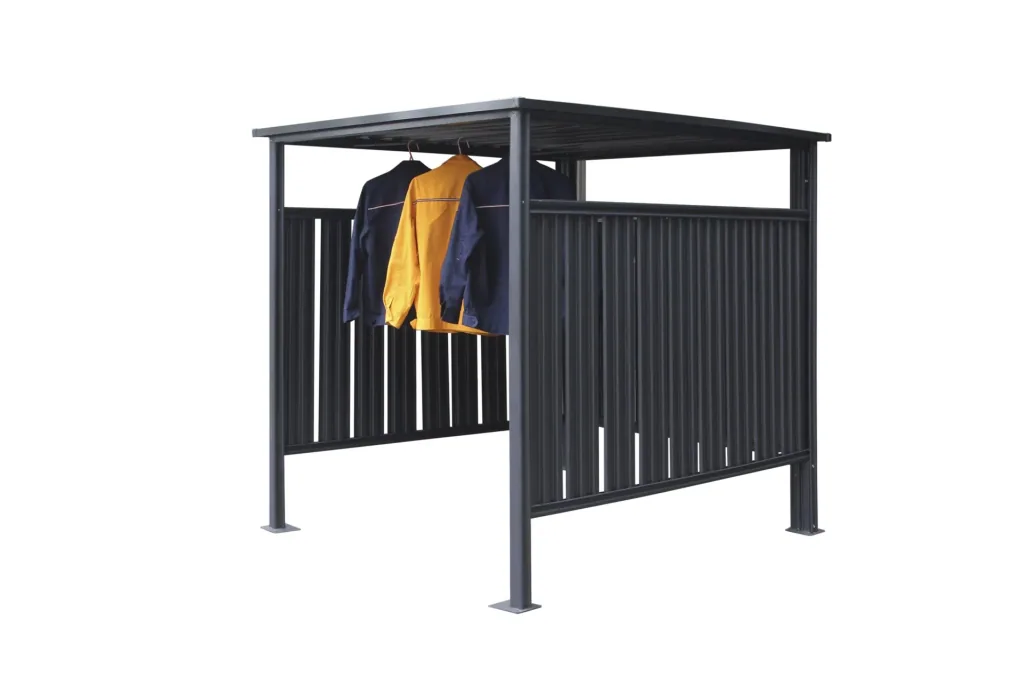 Abri et garage à vélos Westmann Fieta, 180×203×210 cm, Anthracite – Acier avec parois à lattes