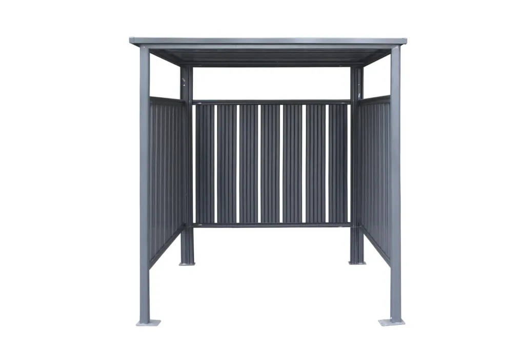 Abri et garage à vélos Westmann Fieta, 180×203×210 cm, Anthracite – Acier avec parois à lattes