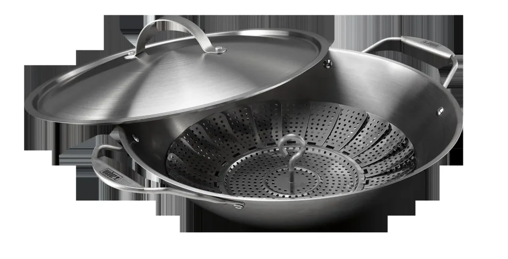 CRAFTED wok with steamer insert