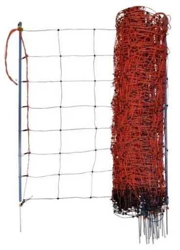 Sheep net OviNet Premium, 50 m, orange, 90 cm, double spike