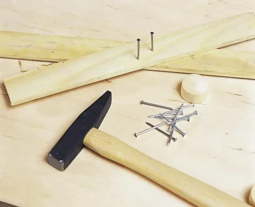 Solid wood workbench top with clamping device and table attachment