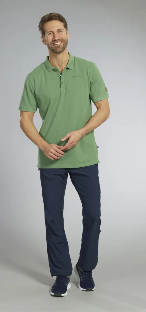Polo shirt with function, color green, size M