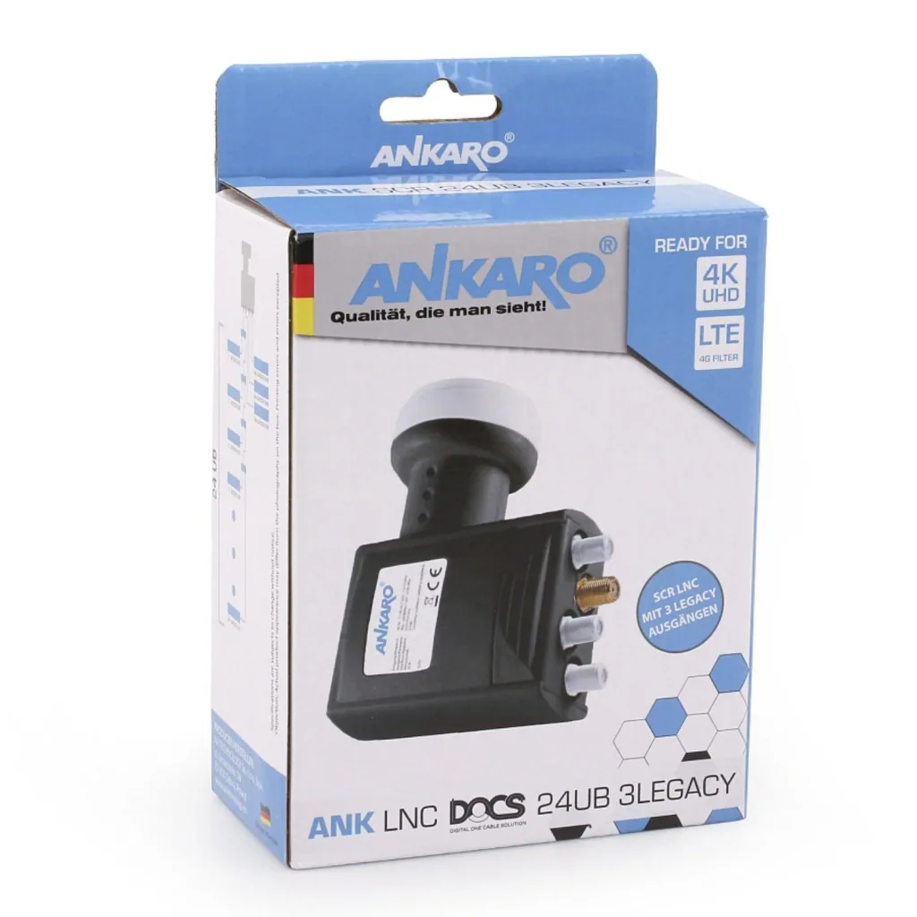 Single cable LNB for 24x Unicable receivers and 3 standard outputs
