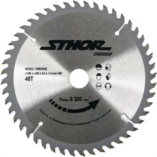 NL circular saw blade Ø160 mm - 48 T - inner diameter 20 mm