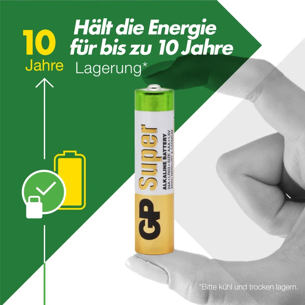 SUPER Micro (AAA) Alkaline Batteries - 20 pieces