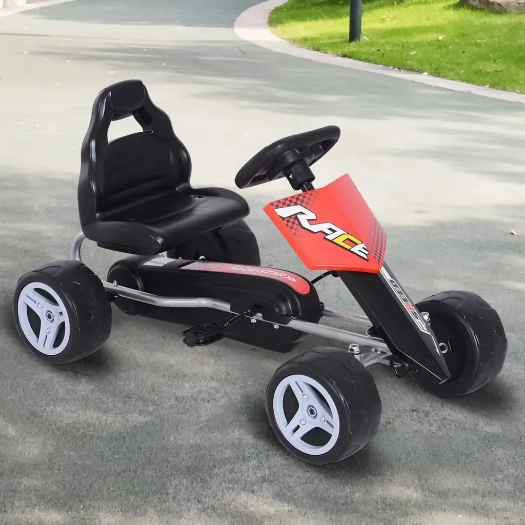 Children's go-kart red/black