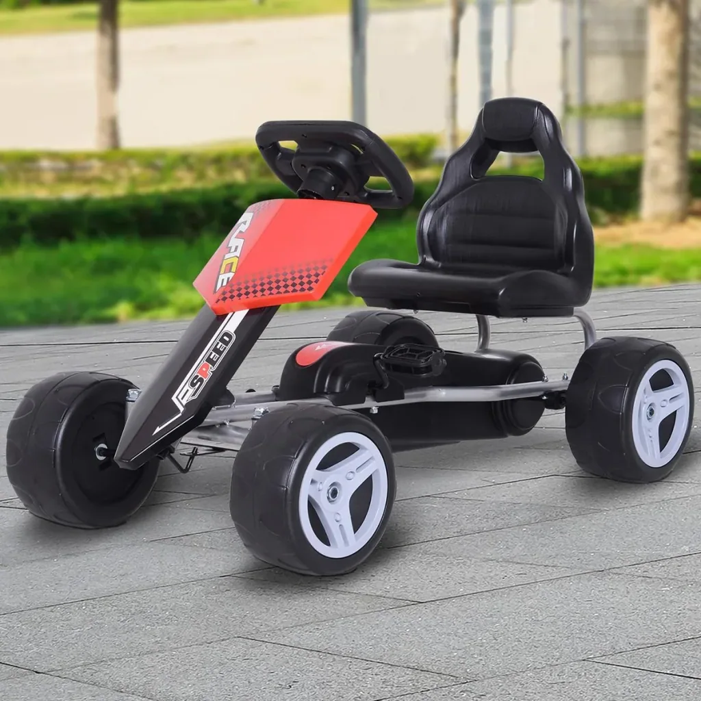 Children's go-kart red/black