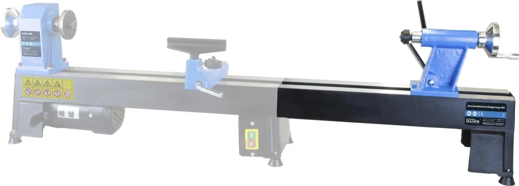 Lathe bed extension 550