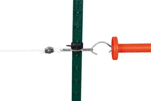 Hanging brackets for T-posts, single, 3 pieces - Electric fence accessories