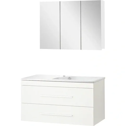 Bathroom furniture Style 100cm left - White