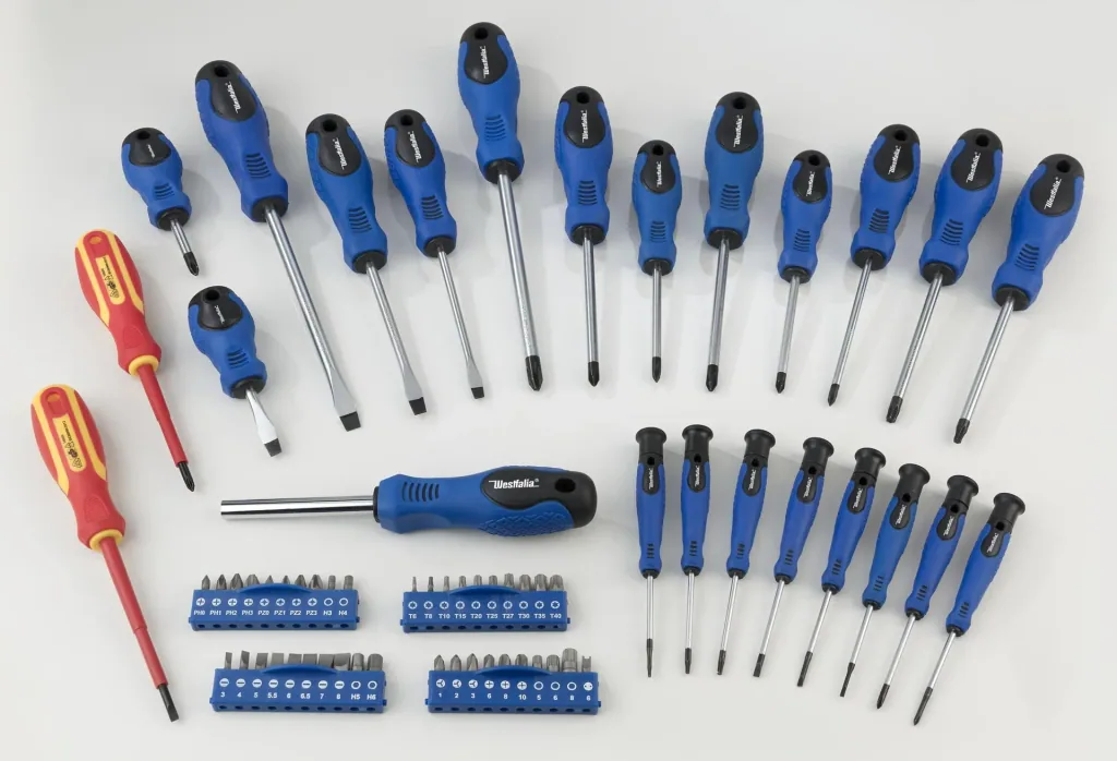 Screwdriver and bit set with holder 65-piece with 2 VDE screwdrivers
