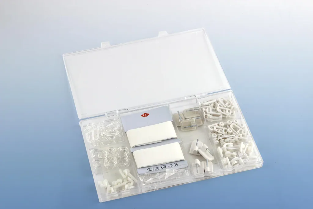 Curtain accessory set, 130 pieces