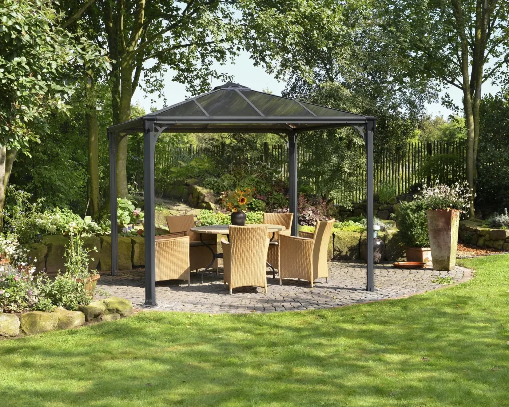 Pavillon « Palermo™ 3000 », Anthracite, 295 x 295 x 276 cm