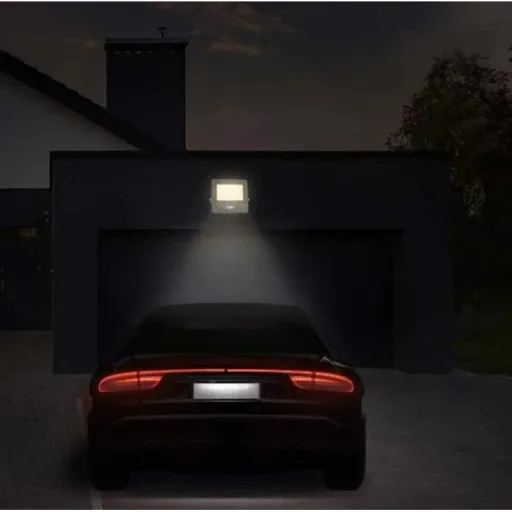 VT-158S LED Floodlight with Sensor - 50 W - 4000 Lm - 3000K - White