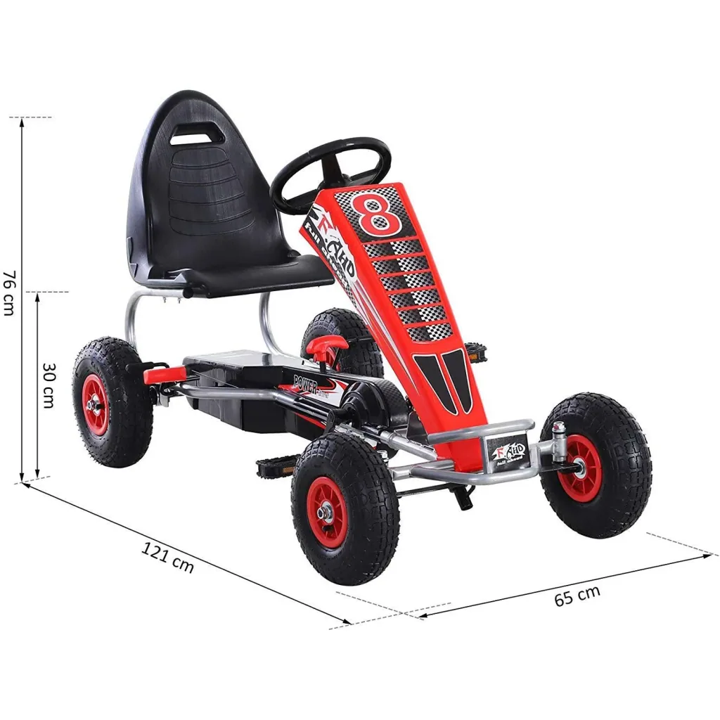 Go-kart with handbrake