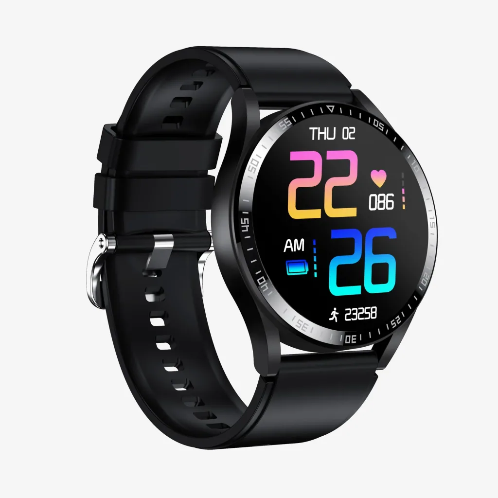 Bluetooth Smartwatch with heart rate, blood pressure and blood oxygen sensor, IPS display
