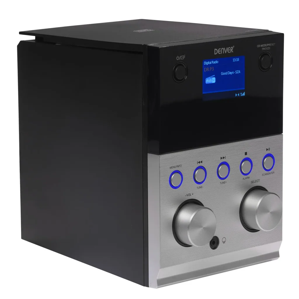 DAB+ and FM micro stereo system with Bluetooth, USB charging port and USB MP3 playback