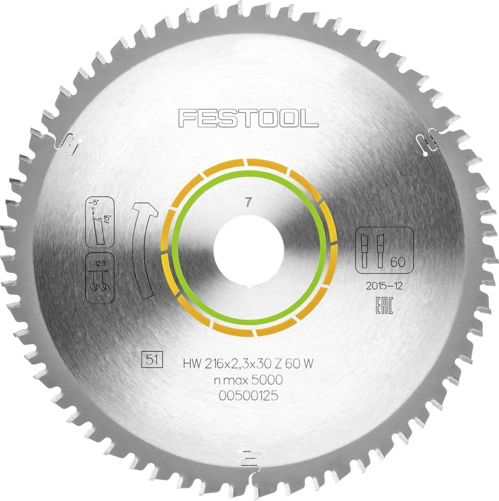 Fine-tooth saw blade 216 x 2.3 x 30 W60