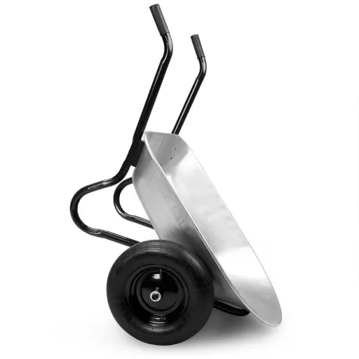 Wheelbarrow 150 kg with pneumatic tires - galvanized