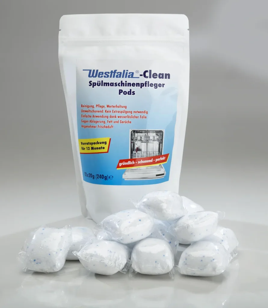 Dishwasher cleaner pods, set of 12