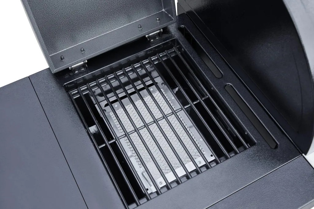 Grill combiné 3 en 1 avec refroidisseur à bière et système de tirage