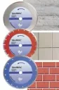 Diamond cutting discs 230 mm - 3 pcs. Turbo/ Segmented/ Full rim