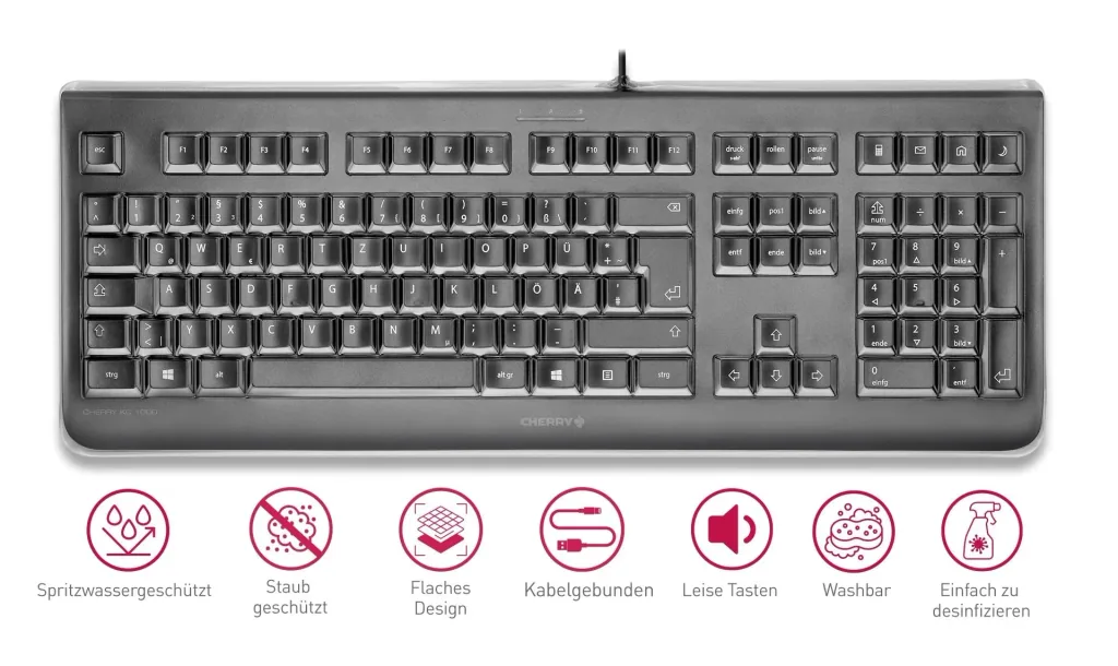 Wired keyboard KC 1068 black