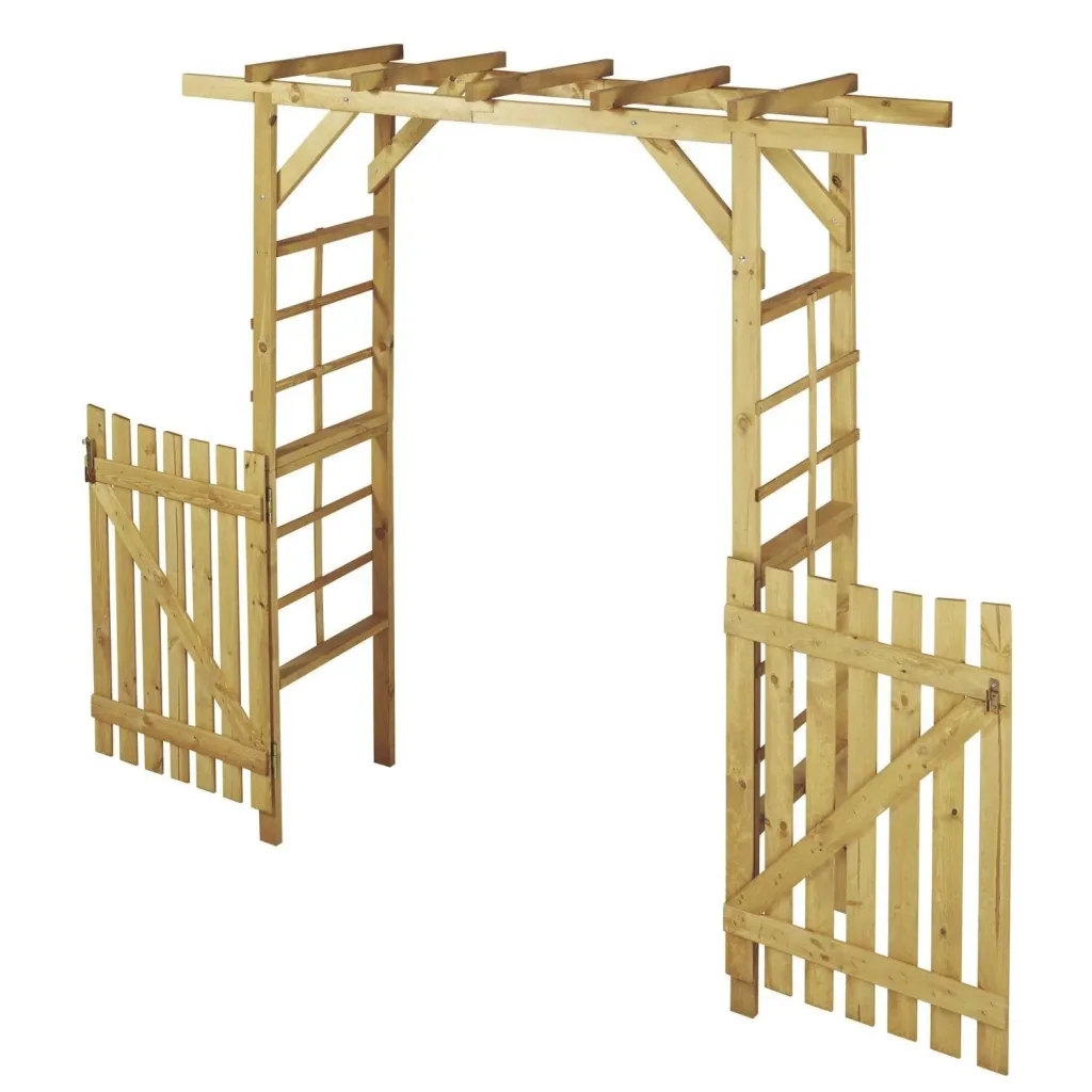 Set rose arch Anke with doors