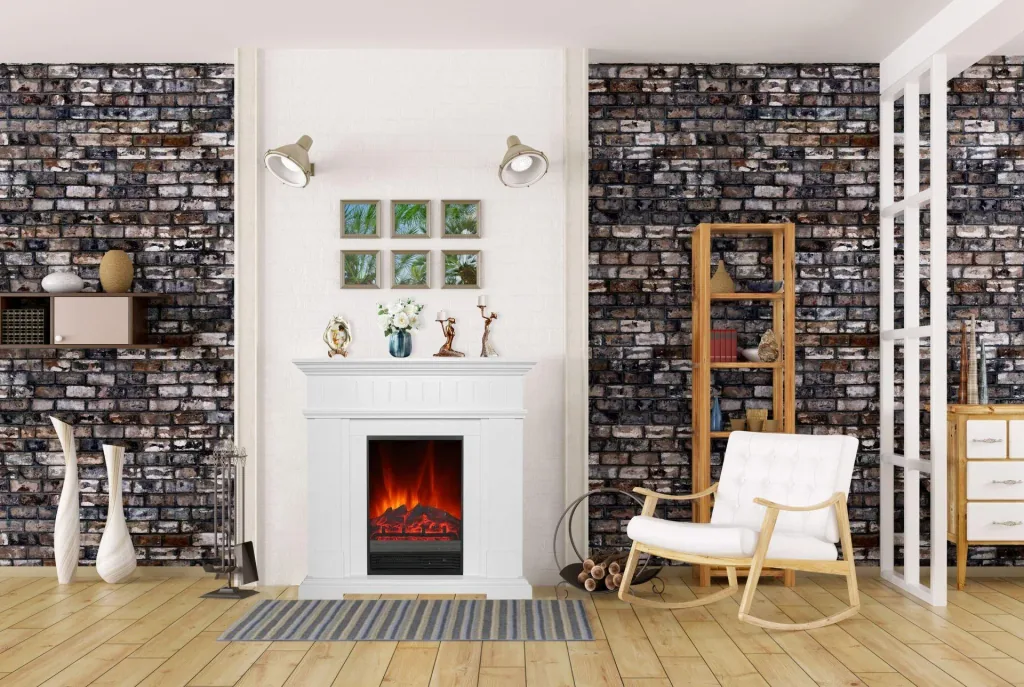 Electric fireplace "Bergen" with remote control