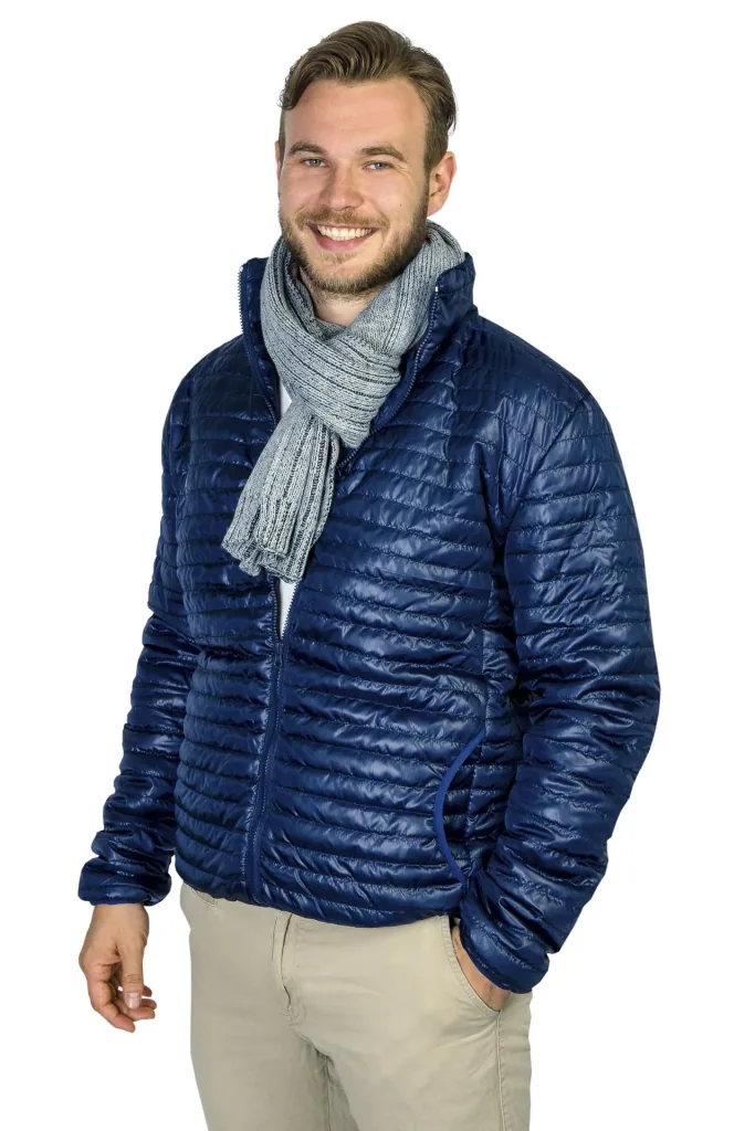 Scarf with ribbed structure, 30cmx200cm, color grey/black, one size