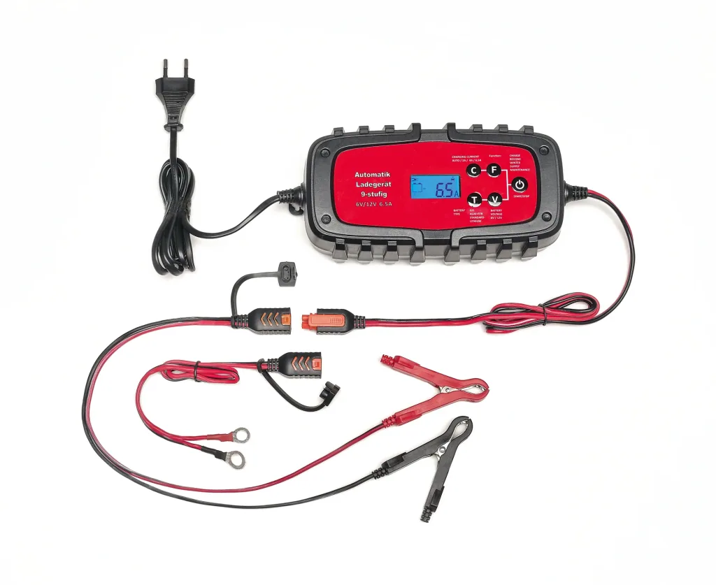 Chargeur de batterie automatique pour voiture et moto, 6,5 A, 6/12 V