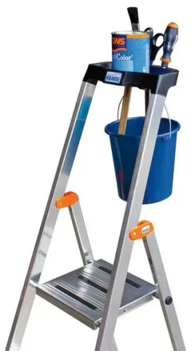 Aluminium stepladder, 8 steps