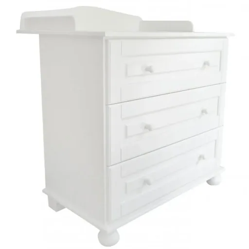 Caramella Commode "Romantik" blanc, Couche: Non
