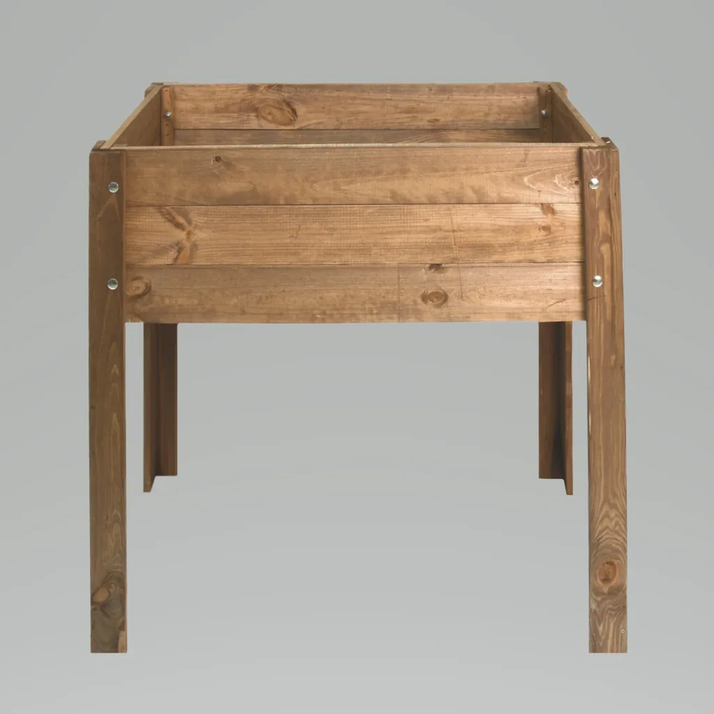 Wooden raised bed, brown, 80 x 40 x 78 cm